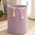 OIAHOMY 60L Nursery Hamper Laundry Basket Laundry Hamper Purple | collapsible by MasterofSpaceOptimization
