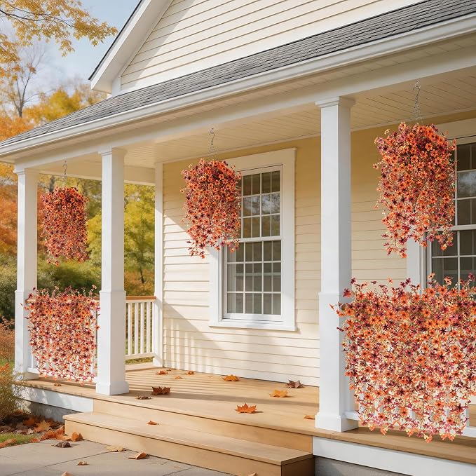 INQCMY Artificial Fake Hanging Flowers Plants - Image 5