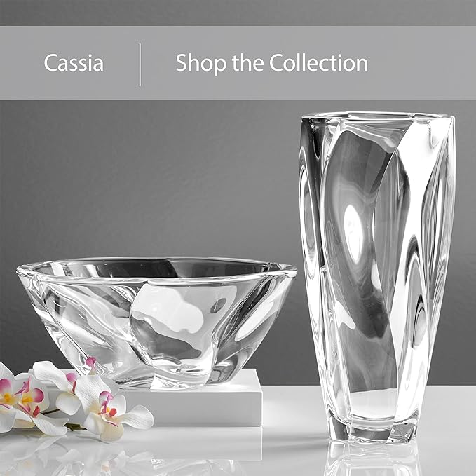 Mikasa Cassia Crystal Glass Vase, 12 Inch - Image 4