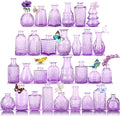 Glass Bud Vases in Bulk Set of 30 Pcs, Small Glass Vases by earthgadgets