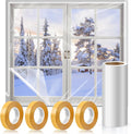 Window Insulation Kit for Winter, 87×394" Window Plastic for Winterizing Kit | by Phoncoo