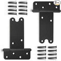6“ Gate Hinges, 280 Lbs Capacity, Matte Black, 2 Pack Heavy Duty Hinge | by DurabilityandElegance