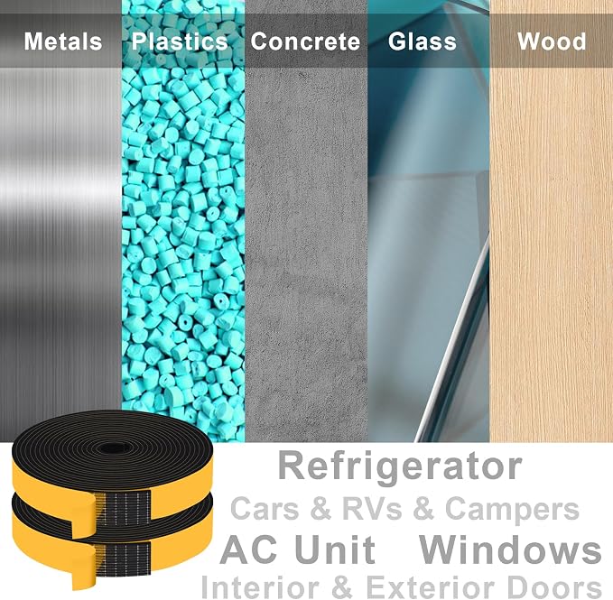 Wide Foam Tape for Doors & Windows, 66Ft Value Bulk Pack | Blocks drafts - Image 7