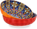 vancasso Large Serving Bowls, 78 Oz Salad Bowls Set of 2, Serving Dishes-Red | by vancasso