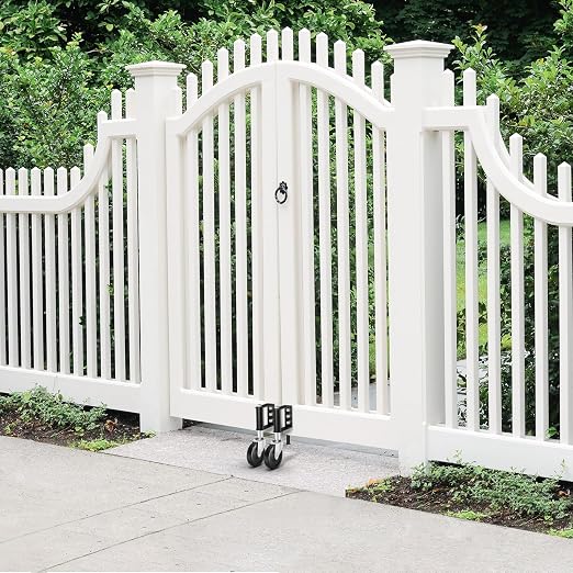 Ronlap Gate Caster Wheels for Wooden Gate, 220 Lbs, 4 Inches, 2 Pack | Heavy - Image 6