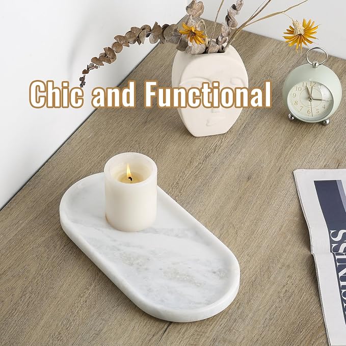 African Natural Marble Decorative Tray, Catchall Tray - Image 7