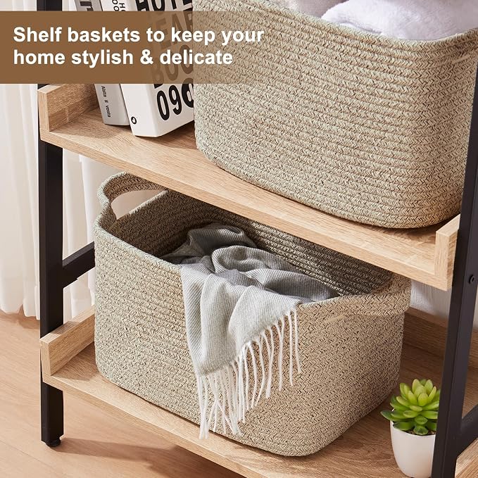 OIASKET Storage Basket for Organizing, Woven Baskets for Storage, Rectangle - Image 5