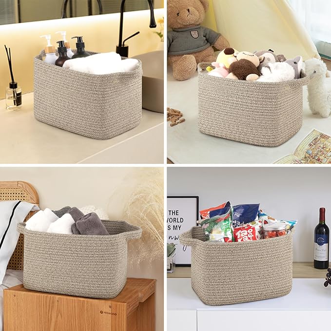 OIASKET Storage Basket for Organizing, Woven Baskets for Storage, Rectangle - Image 6