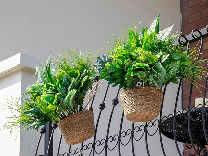 18PCS Artificial Plants Outdoor, Faux Flower Greenery Stems - Image 8