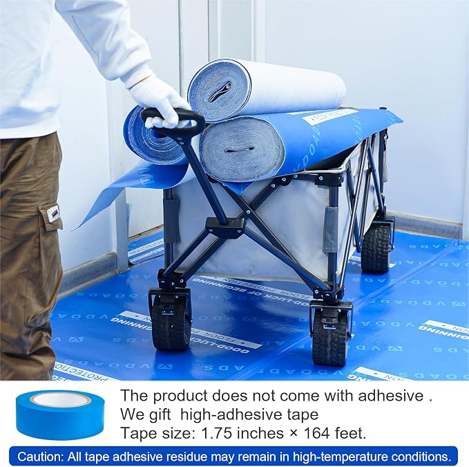 39" x 100'Heavy-Duty Temporary Floor Protection Roll Construction & Renovation - Image 2