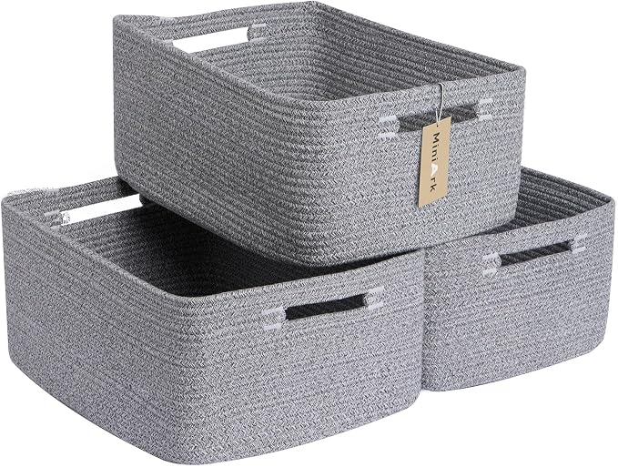 MiniArk Large Storage Baskets for Shelves, Baby Nursery, Toy Baskets Box by MiniArkStorageBasketsHome