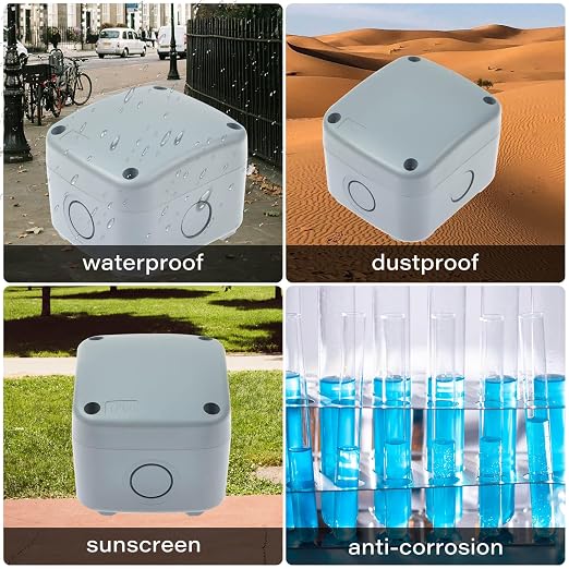 6PK Waterproof Junction Box, ABS Outdoor 3.25 x 2.75 x 2.25 inch - Image 8
