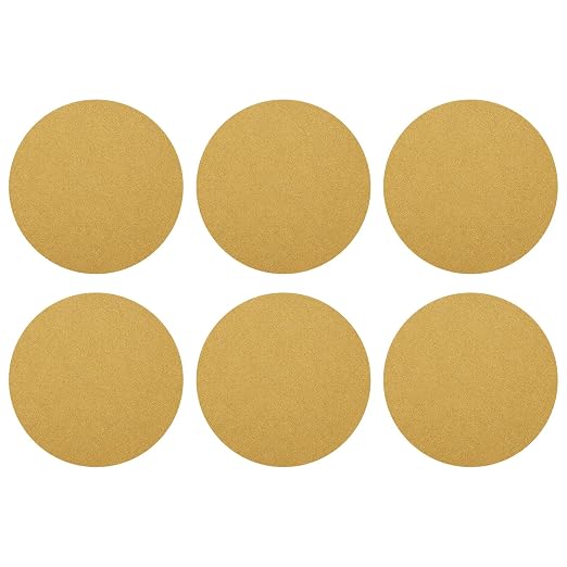 HARFINGTON 10 Pcs 8 Inch Sanding Discs 60 Grit Yellow Aluminum Oxide | Hook and by HARFINGTON