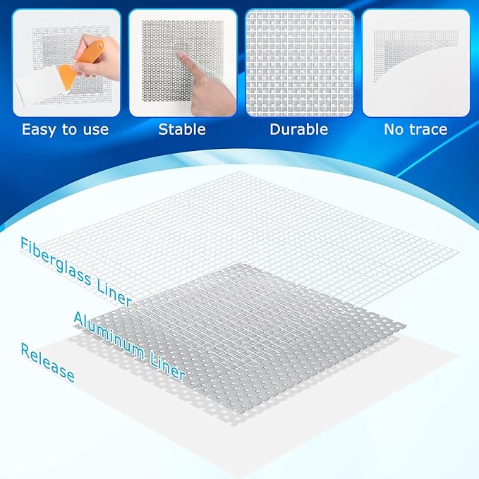 Ranekie 14 Pack Drywall Repairs Patch, 4/6/8 Inch Drywall Repair Kit - Image 5