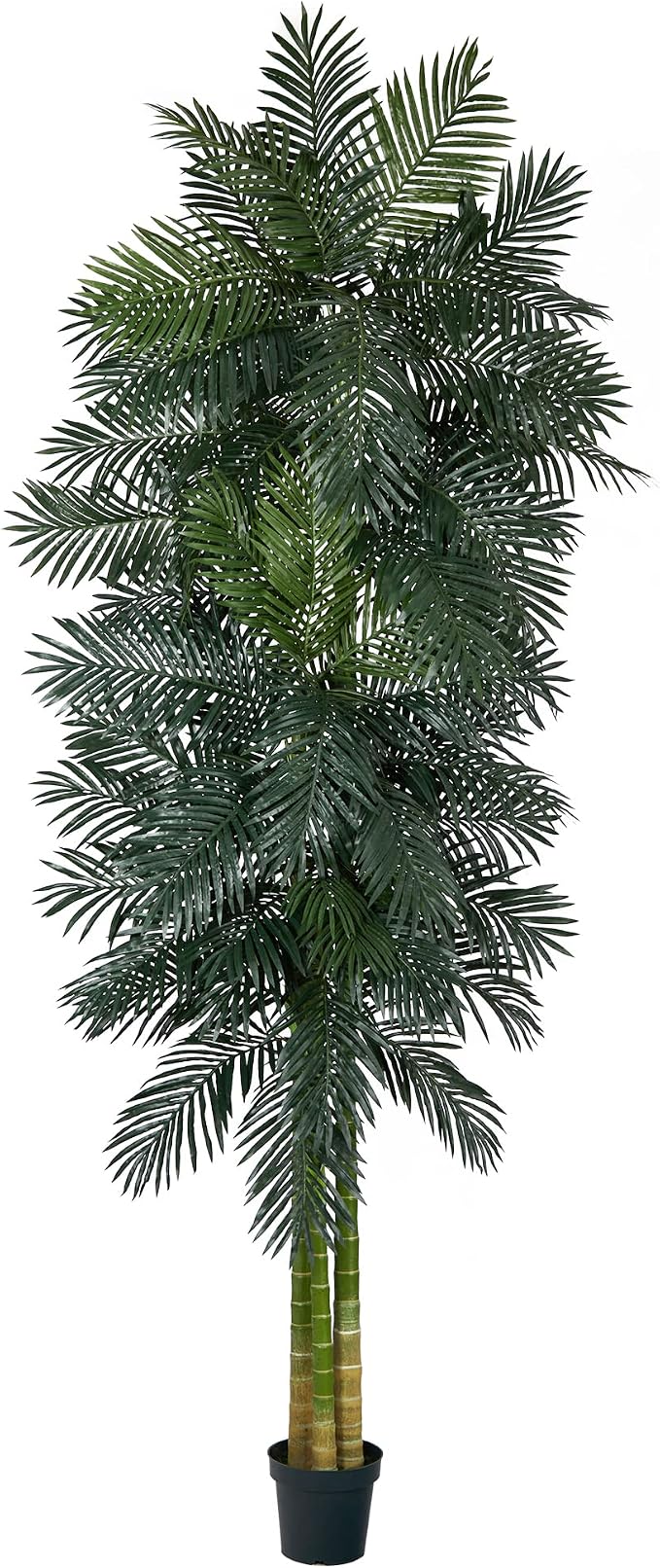 Nearly Natural 10ft. Triple Stalk Golden Cane Artificial Palm Tree by NearlyNatural