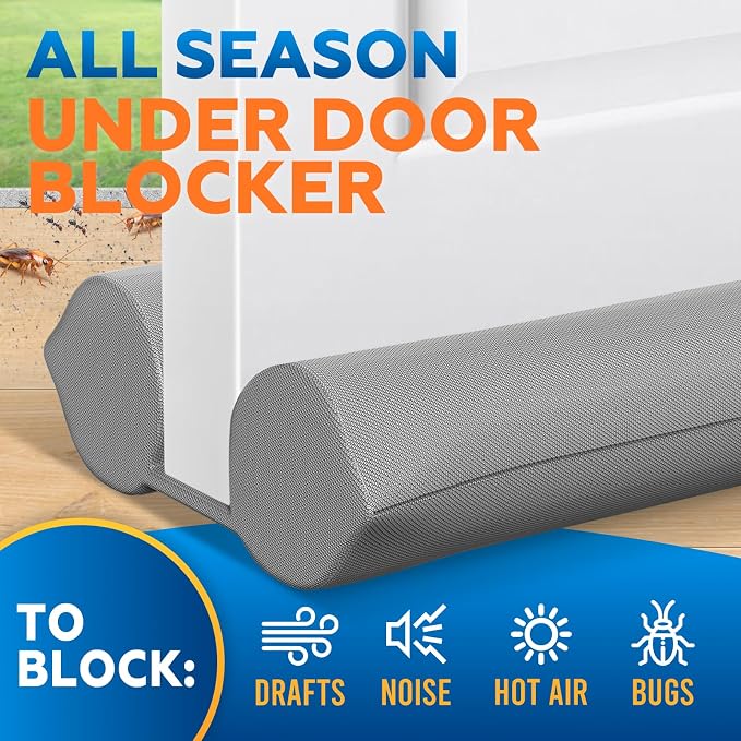 2 Pack Under Door Draft Stopper - Image 2