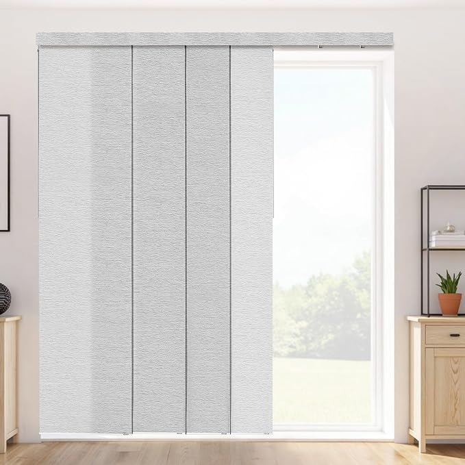 VEVOR Panel Track Blinds, Extendable Track from 45.8 in to 86 in W, Trimmable by VEVOR