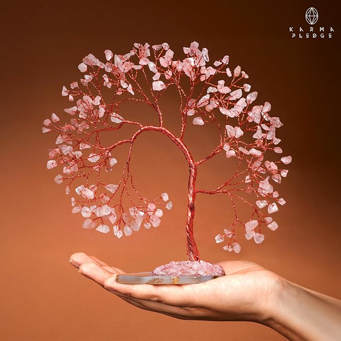 Rose Quartz Crystal Tree of Life - Image 7