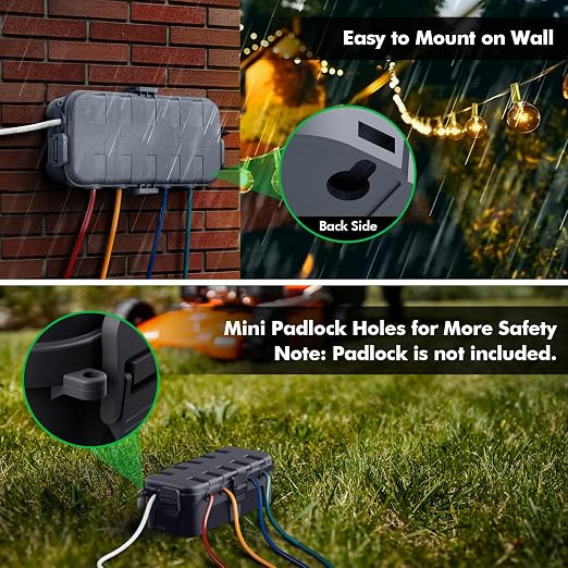 RESTMO Outdoor Electrical Box Waterproof, Extension Cord Cover | IP54 - Image 7