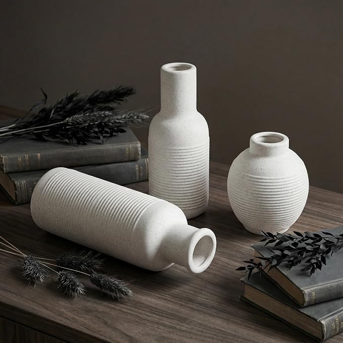 Rustic Farmhouse Vase Set of 3 - Image 3