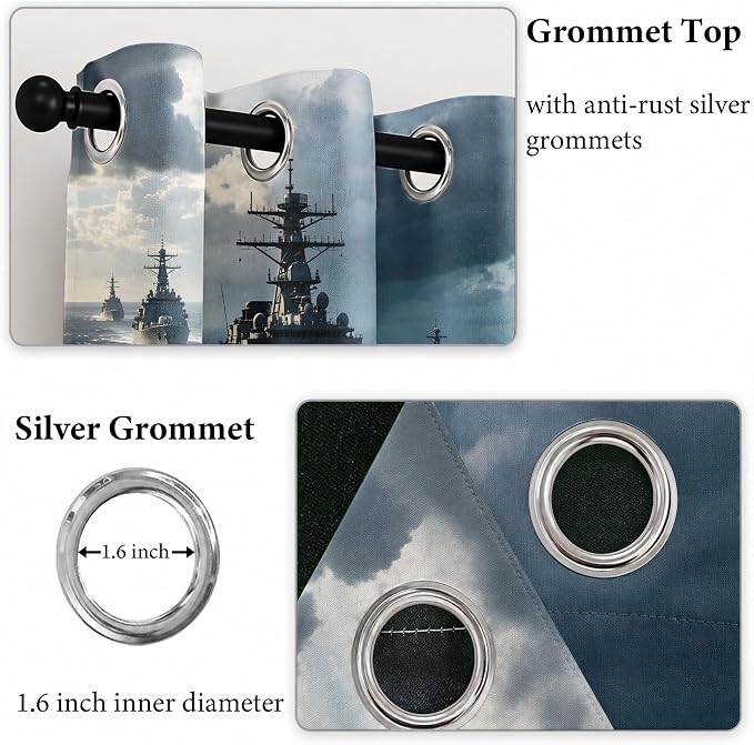 Naval Warships Blackout Curtains - Image 4
