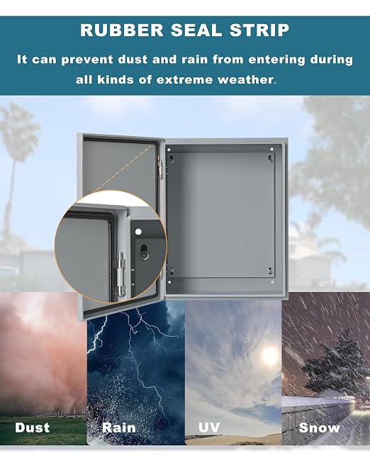 Waterproof Electrical Enclosure 20 x 20 x 6'', Outdoor Electrical Box - Image 5
