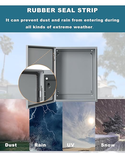 Waterproof Electrical Enclosure 12 x 12 x 6'', Outdoor Electrical Box - Image 4