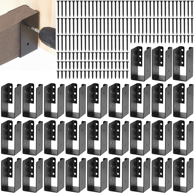 Blulu 30 Pcs 2"x4" Concealed Joist Hangers by Blulu