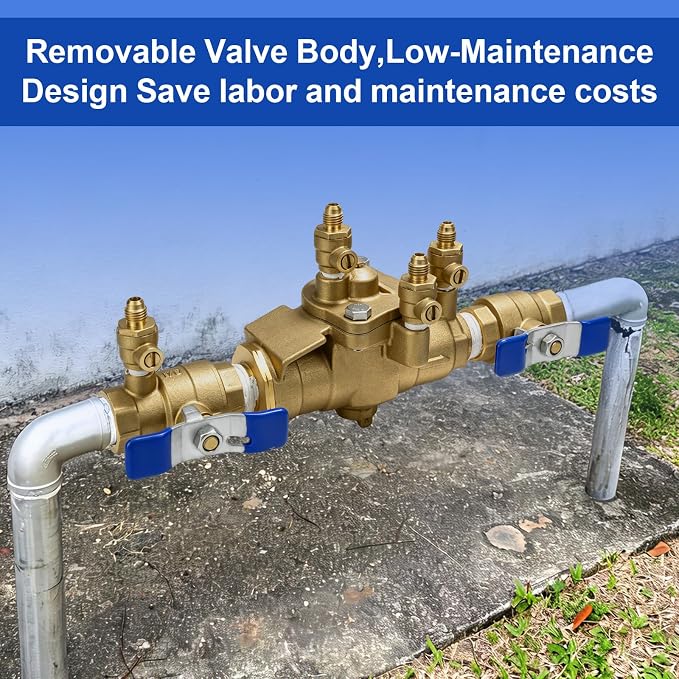 3/4" 009M3-QT Backflow Preventer Reduced Pressure Zone Assembly | RPZ Check - Image 3