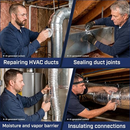 Bates- Aluminum Foil Tape, 2 Inch x 25 Yard, 3.6 Mil, HVAC Heat Tape - Image 4