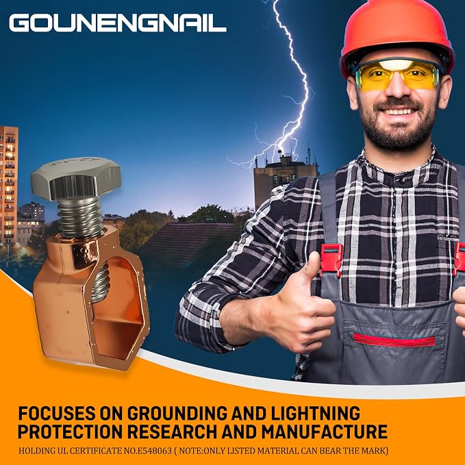 GOUNENGNAIL Copper Ground Rod Clamp - Image 5