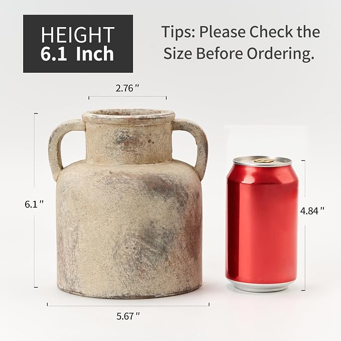 Emotionally Grounded Vase, Vaseking Ceramic Rustic Vase - Image 3