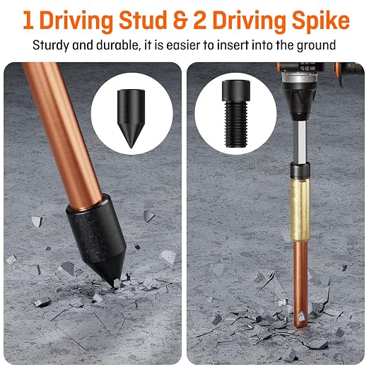 8ft Ground Rod Kit 5/8” Clad Copper Grounding Rod - Image 5