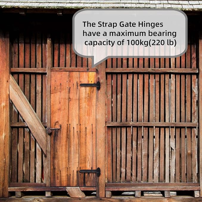12 inches Strap Gate Hinges, T Shaped Lift Off Hinge | - Image 6