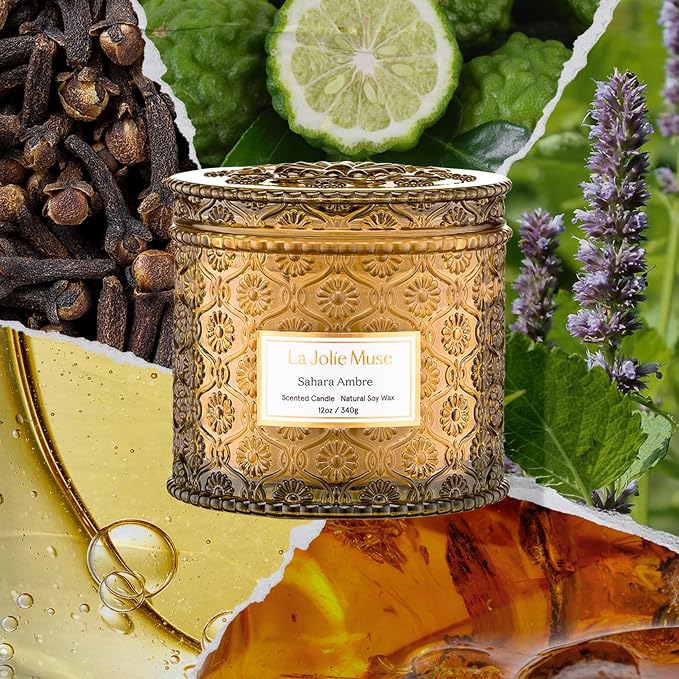 LA JOLIE MUSE Sahara Amber Scented Candles - Image 3