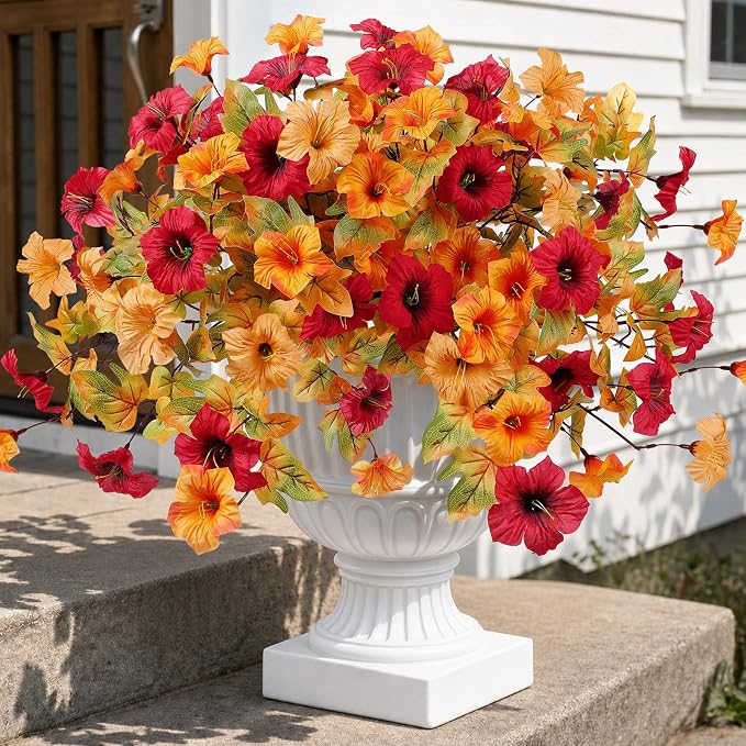 Alupssuc 8PCS Artificial Fall Flowers Fake Plants - Image 2