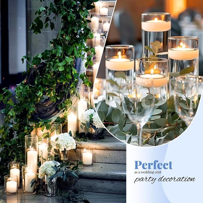12Pack Glass Cylinder Vases for Centerpieces - Image 6