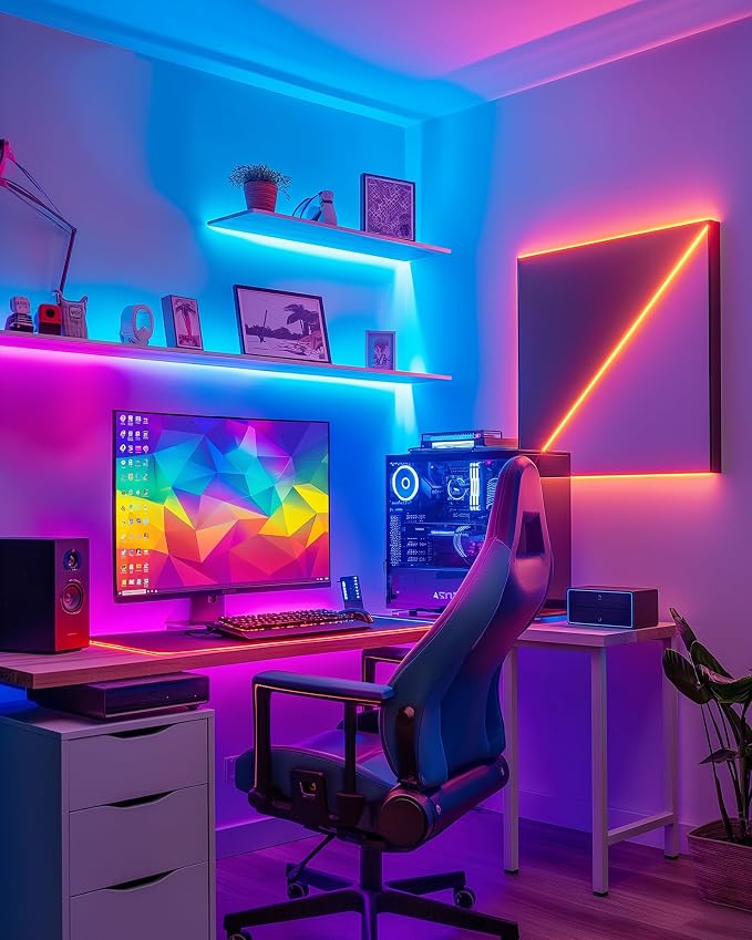 HitLights Waterproof LED Strip Lights Kit, RGB Color Changing Pre-Cut 4FT | UL - Image 6