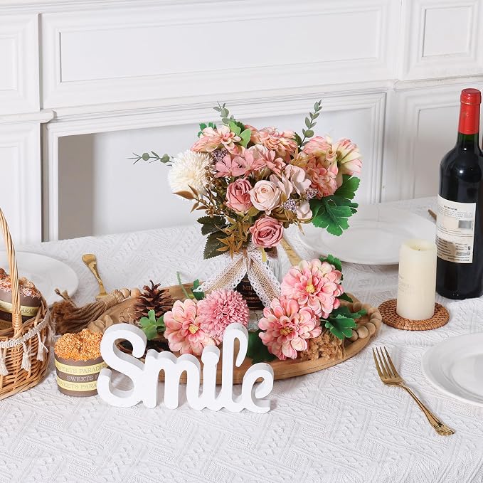 CEWOR Fake Flowers in Vase, Artificial Flowers - Image 4