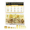 Siptenk 180PCS Brass Compression Sleeves Ferrules & Inserts by Siptenk