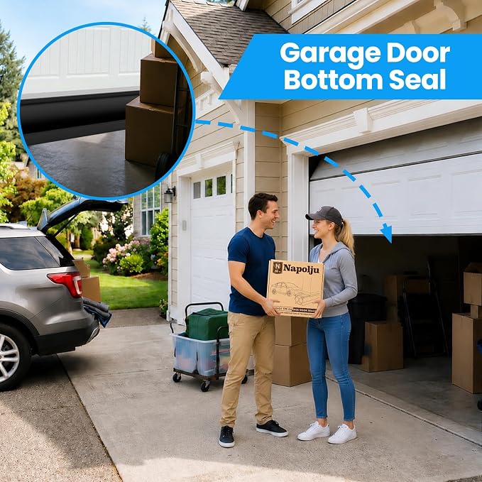 Upgraded TPE Garage Door Bottom Seal 20FT | U+Double O Advanced Sealing - Image 7
