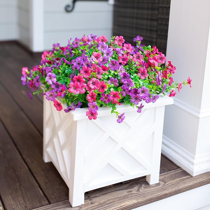 florisso Artificial Flowers for Outdoors Daisy 12 Bundles for Home Decor | Faux - Image 7