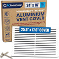24x16 Aluminum Wall Ceiling Air Return Vent Cover HVAC Rustproof Grille by ACLAMINAIRE