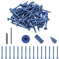 60Pcs 1/4" x 3-1/4” Concrete Screws by Unknown