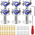 6PCS 304 Stainless Steel Wall Mount Ceiling Mount Pipe Supports, Suitable by WYSIYWYKA
