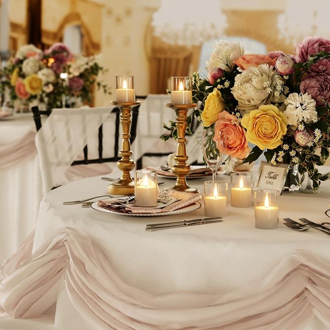 12Pack Flameless LED Candles, Remote & Timer, Battery Powered, Wedding Tables - Image 6