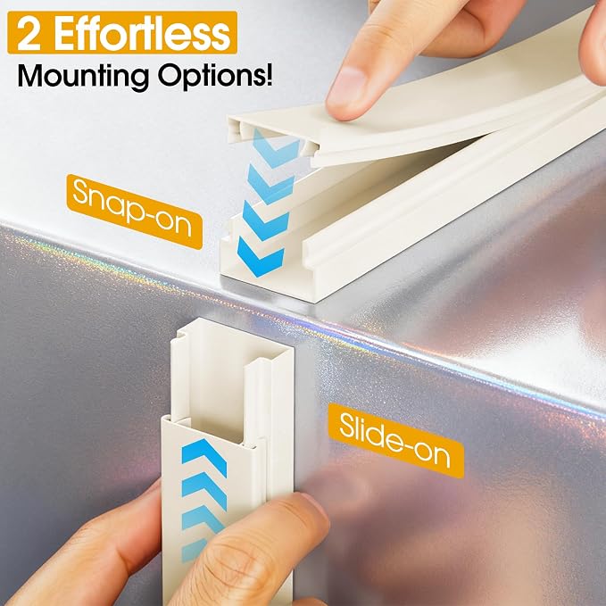 212.6in Cord Covers for 2-3 Wires on Wall, TV Cord Hider Wall, Paintable Cable - Image 5