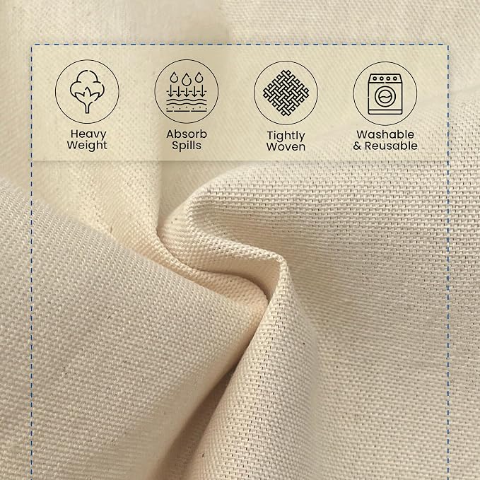 REDIBLUE Canvas Drop Cloth for Painting - Image 3