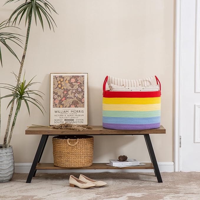 KAKAMAY Large Blanket Basket - Image 6