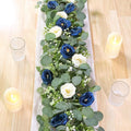 TOCHGREEN 2 Pack Artificial Eucalyptus Flower Garland by TOCHGREEN
